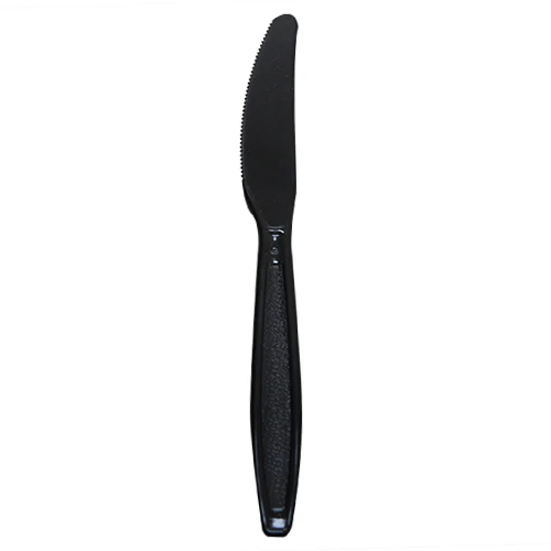 [1,000 ct] PS Plastic Extra Heavy Weight Knives, Black - Image 2