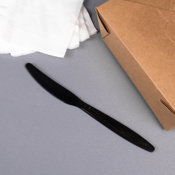 [1,000 ct] PS Plastic Extra Heavy Weight Knives, Black - Image 4