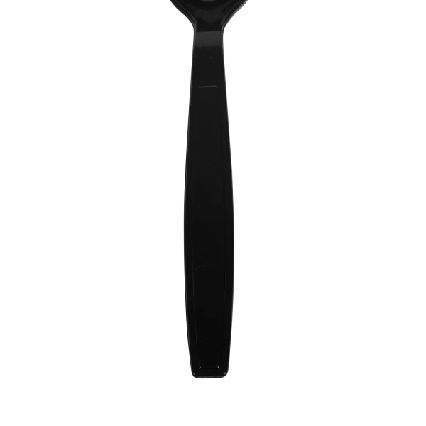 [1,000 ct] PS Plastic Extra Heavy Weight Tea Spoons, Black - Image 4