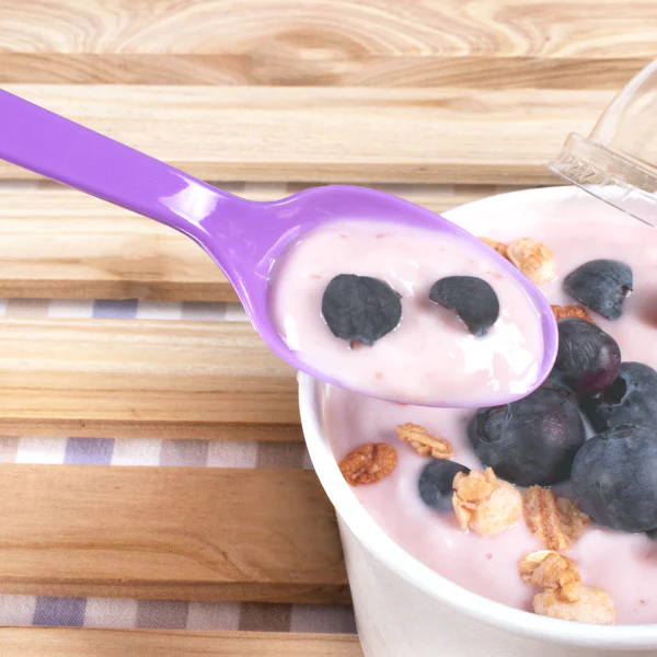 [1,000 ct] PS Plastic Heavy Weight Tea Spoons, Purple - Image 3