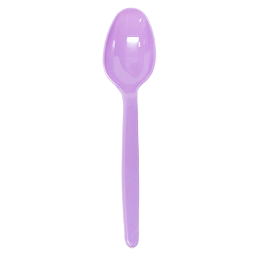 [1,000 ct] PS Plastic Heavy Weight Tea Spoons, Purple - Image 7