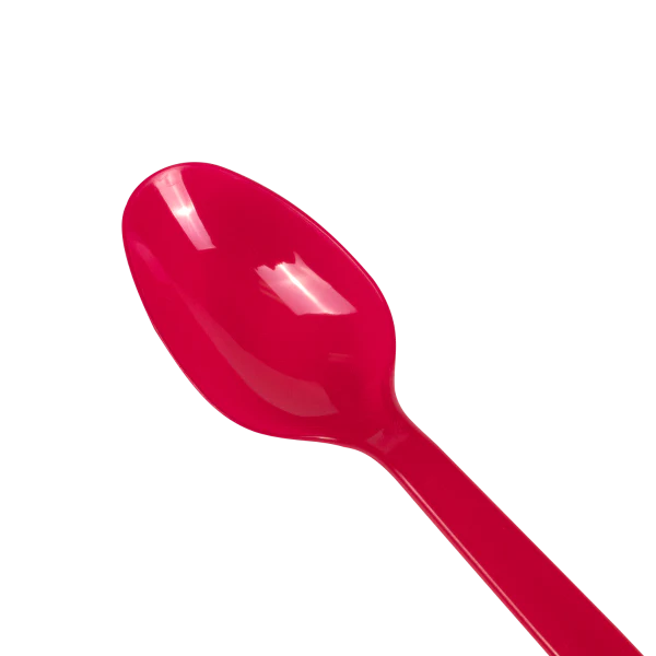 [1,000 ct] PS Plastic Heavy Weight Tea Spoons, Red - Image 5