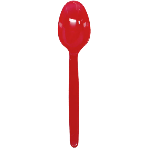 [1,000 ct] PS Plastic Heavy Weight Tea Spoons, Red - Image 7
