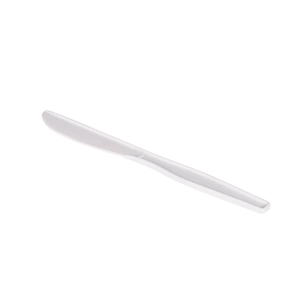 [1,000 ct] PS Plastic Medium-Heavy Weight Knives Bulk Box, White - Image 9