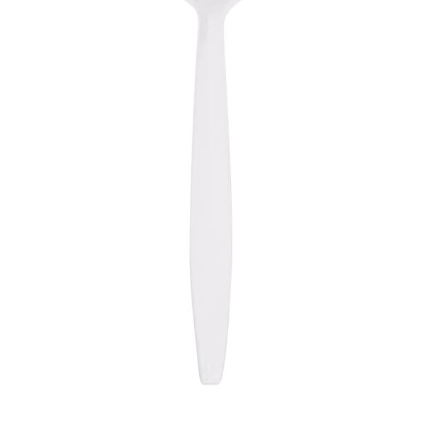 [1,000 ct] PS Plastic Medium Weight Soup Spoons Bulk Box, White - Image 5