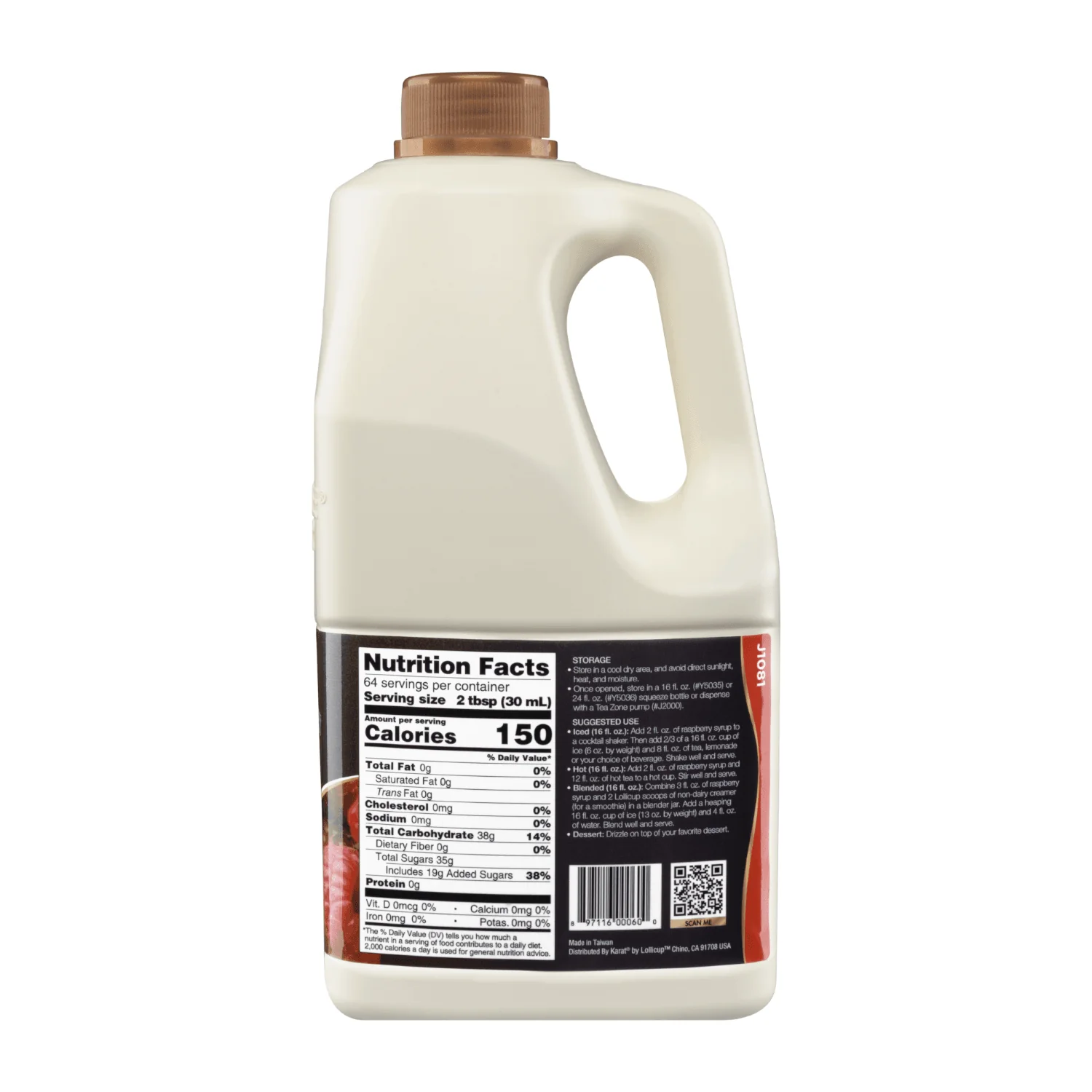 Raspberry Syrup - Bottle (64oz) - Image 4