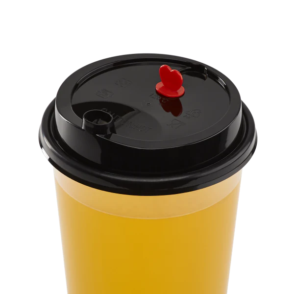 [1,000 ct] Plastic Dome Sip Lids | 90 mm | For 16/24 oz Tall Premium PP Cups | Black - Image 7