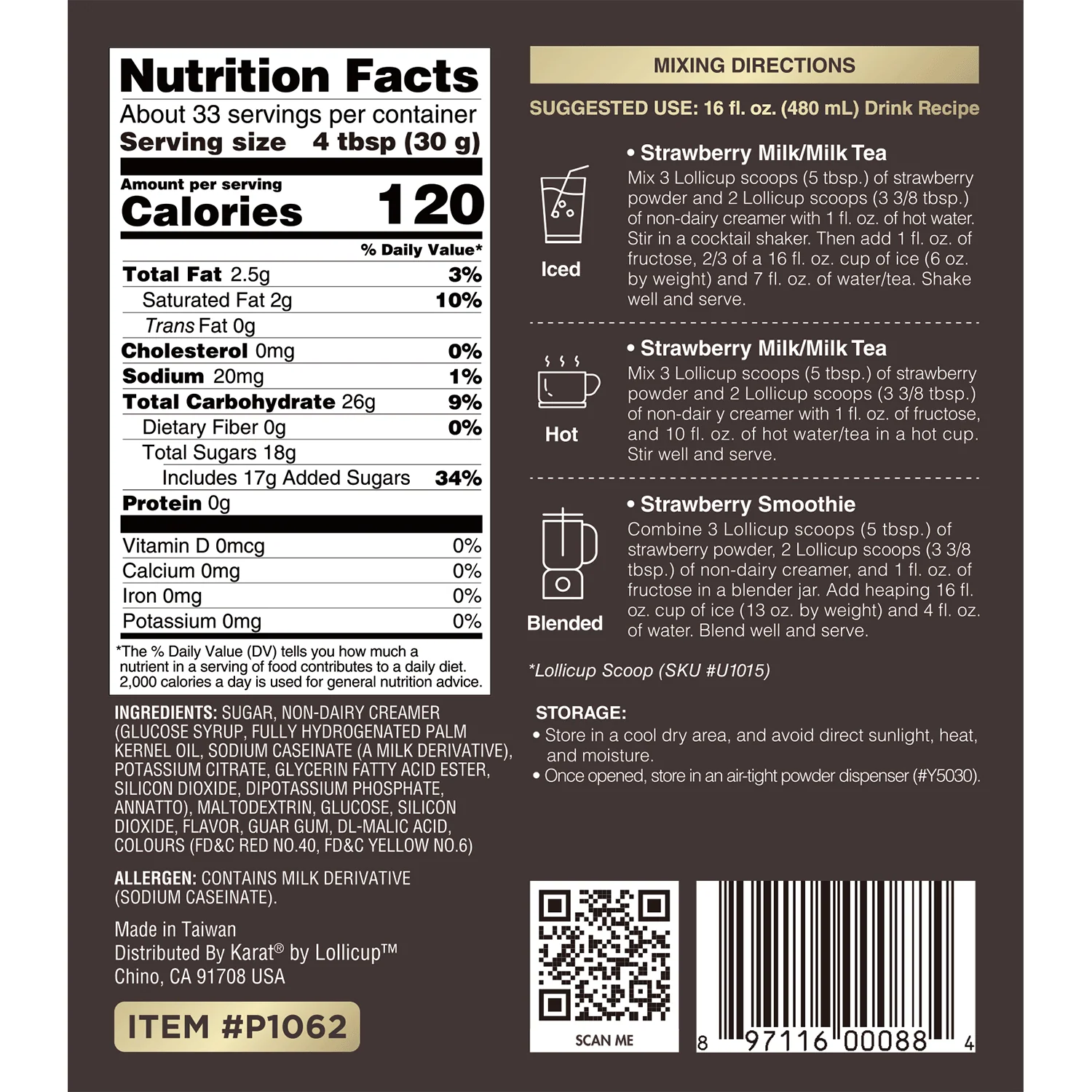 Strawberry Powder - Bag (2.2 lbs) - Image 5