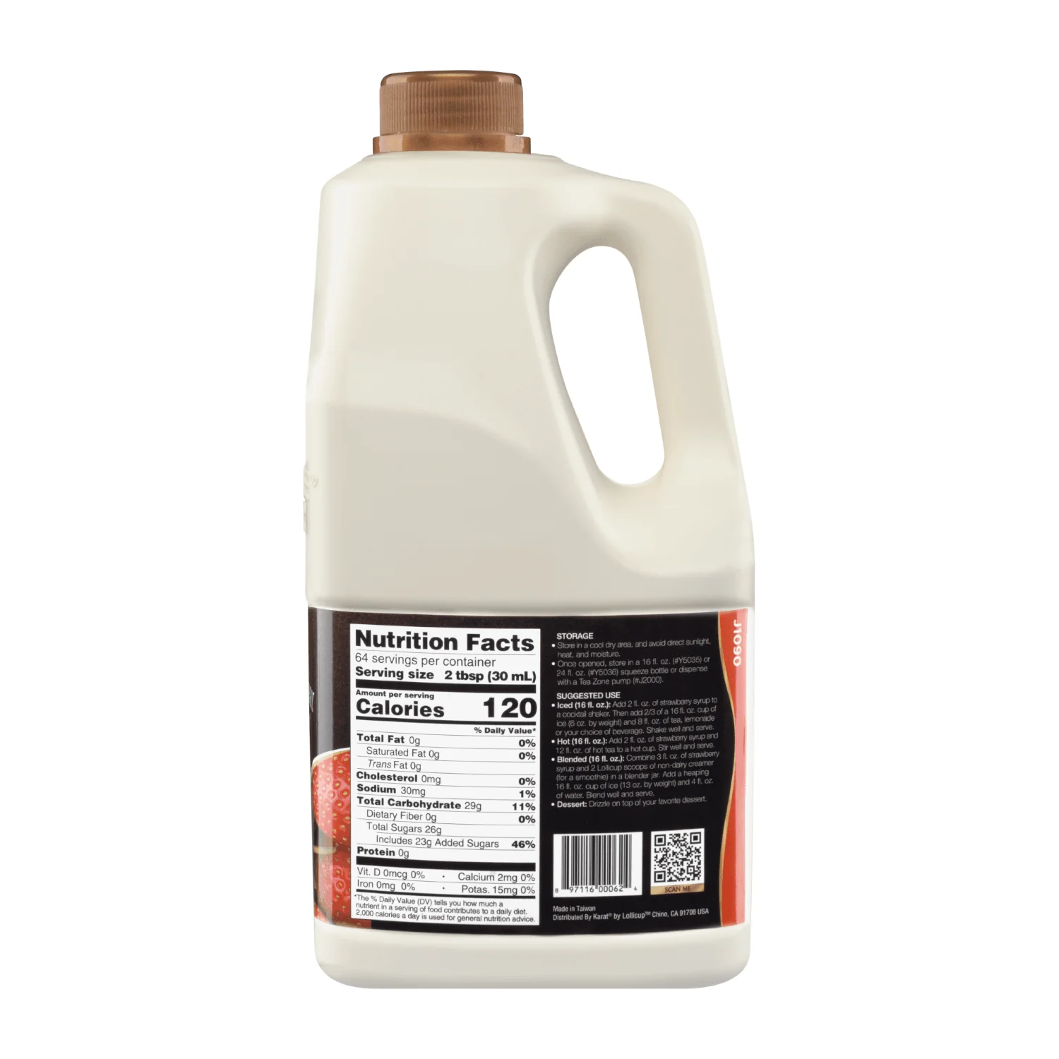 Strawberry Syrup, 64oz - Image 4