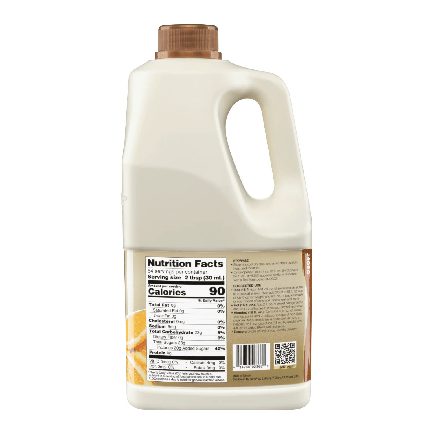 Sweet Orange Puree - Bottle (64oz) - Image 4