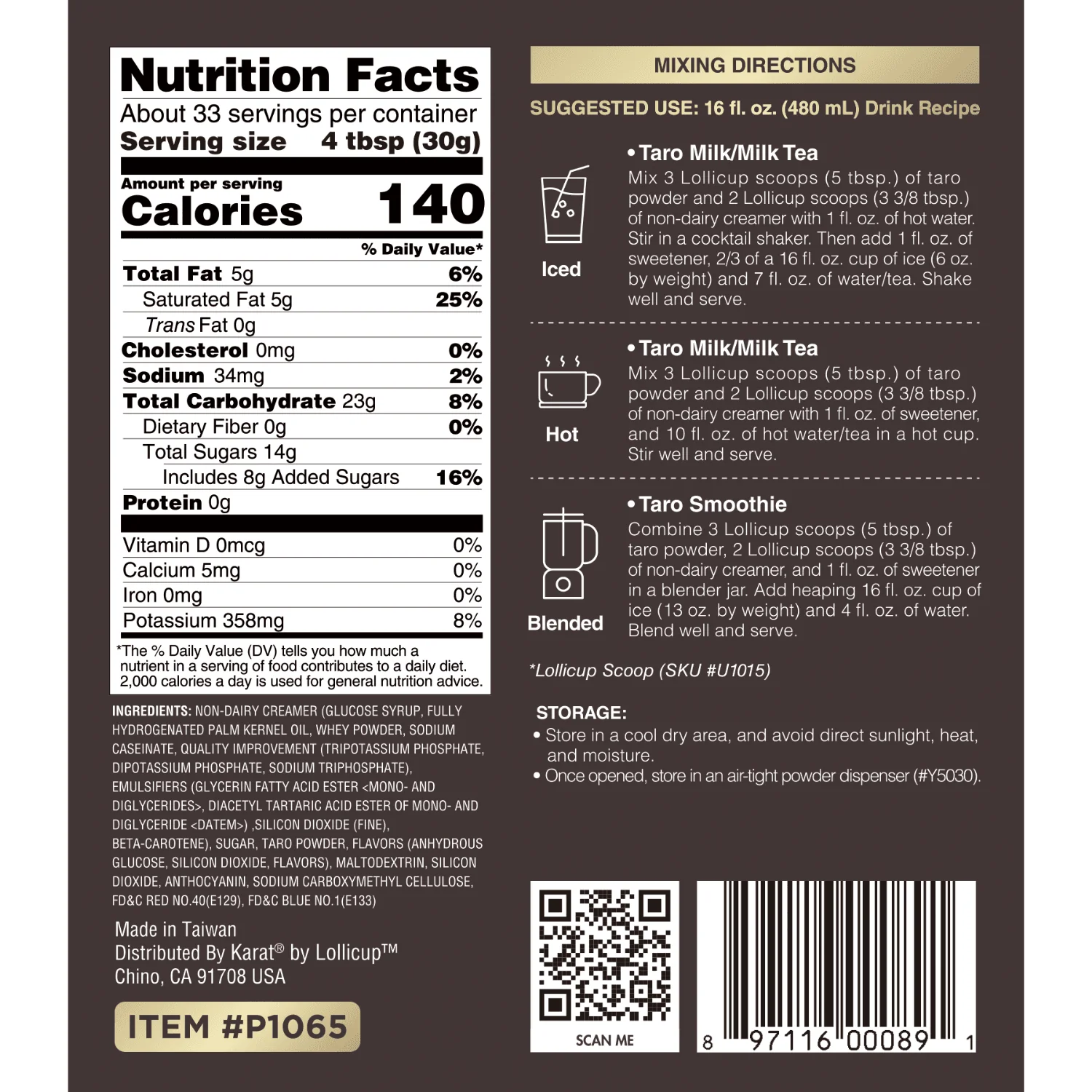 Taro Powder - Bag (2.2 lbs) - Image 5