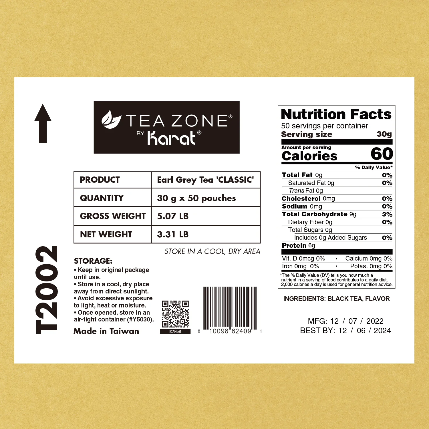 Classic Earl Grey Tea - Case of 50 bags - Image 6