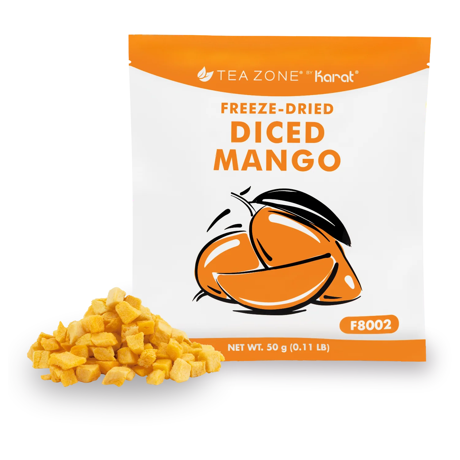 Tea Zone Freeze-Dried Mango, Diced - Bag