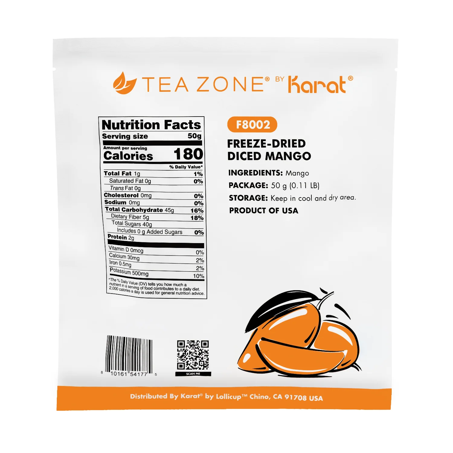 Tea Zone Freeze-Dried Mango, Diced - Bag - Image 6