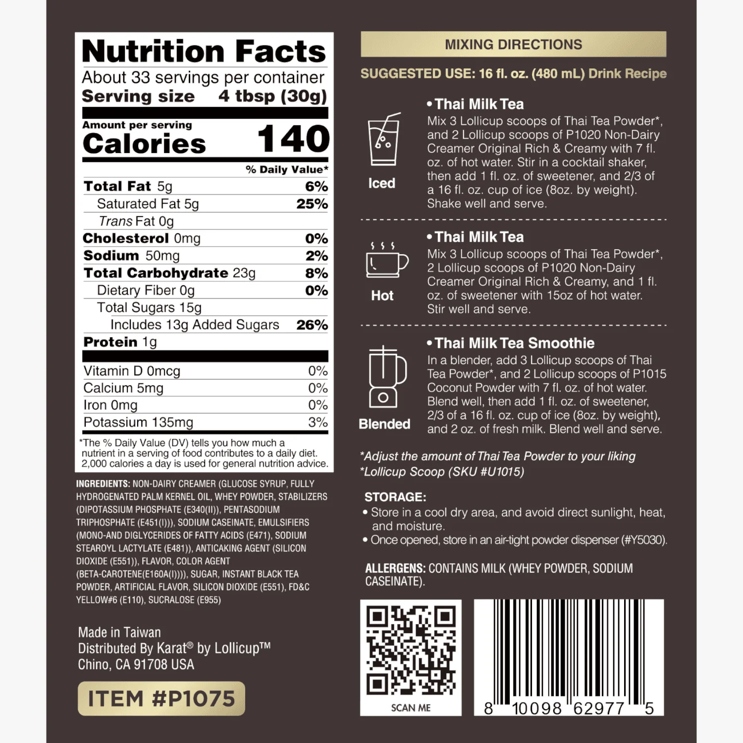 Thai Tea Powder - Bag (2.2 lbs) - Image 7