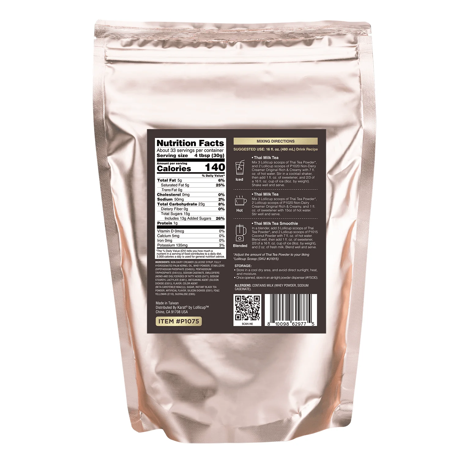 Thai Tea Powder - Bag (2.2 lbs) - Image 8