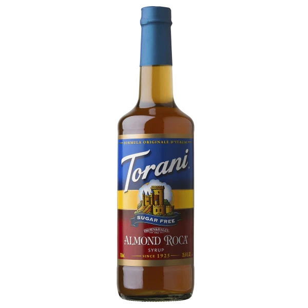 Torani Sugar Free Almond Roca Syrup - Bottle (750 mL)