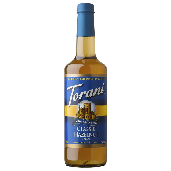 Torani Sugar Free Classic Hazelnut Syrup - Bottle (750mL)