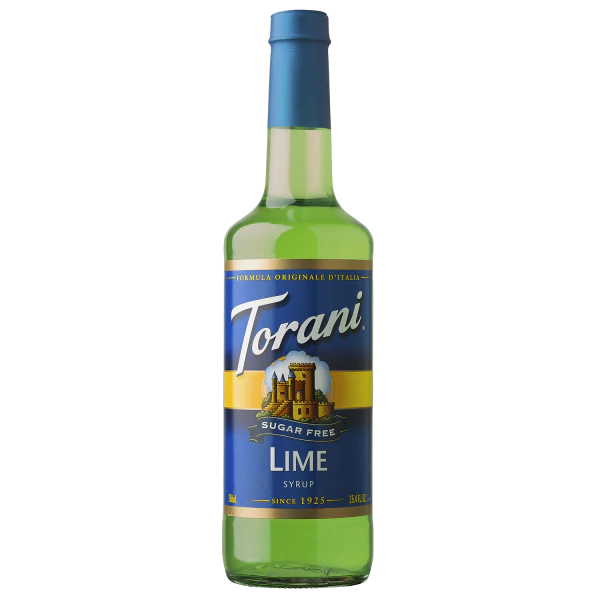 Torani Sugar Free Lime Syrup - Bottle (750mL)