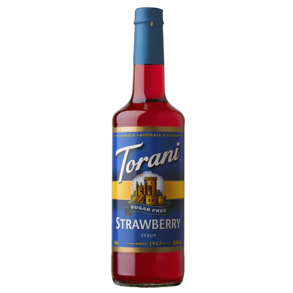 Torani Sugar Free Strawberry Syrup - Bottle (750mL)