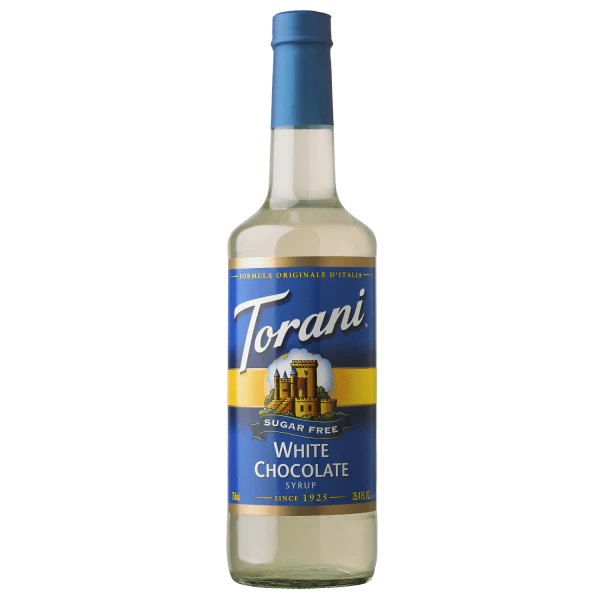 Torani Sugar Free White Chocolate Syrup - Bottle (750mL)