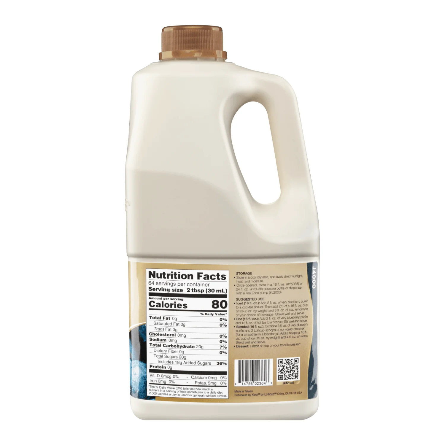 Very Blueberry Puree - Bottle (64oz) - Image 4