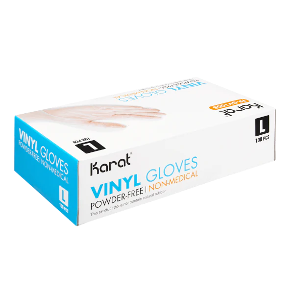 [1,000 ct] Vinyl Gloves | Latex-Free | Powder-Free | Clear | Large - Image 3