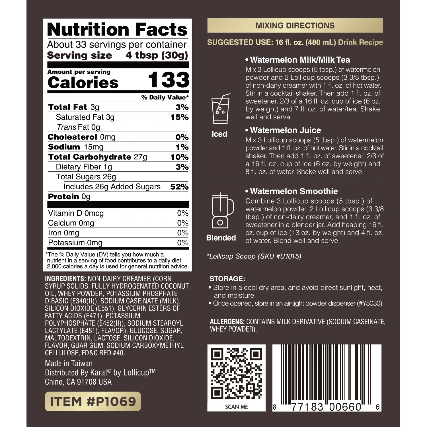 Watermelon Powder - Bag (2.2 lbs) - Image 5