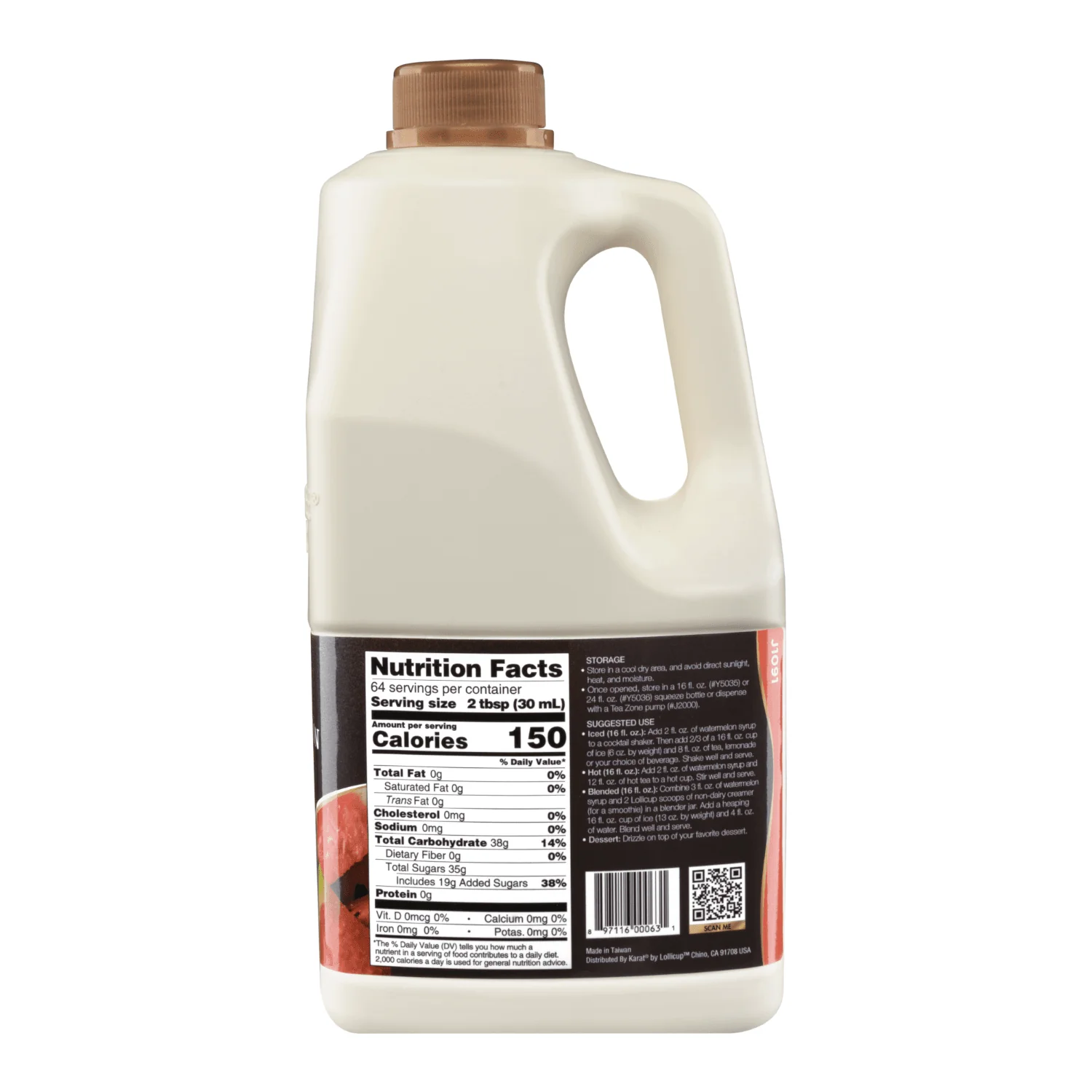 Watermelon Syrup - Bottle (64oz) - Image 4