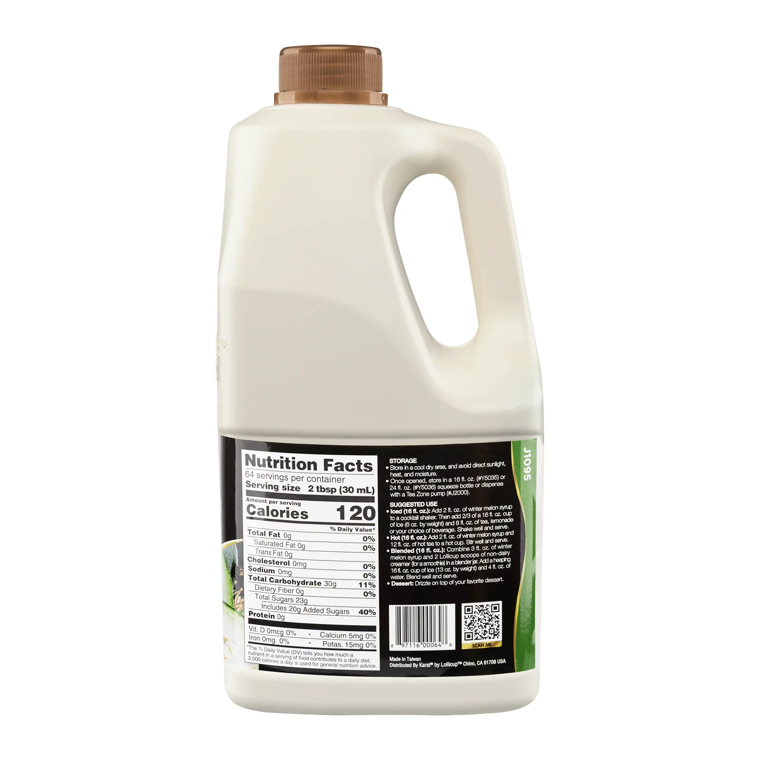 Winter Melon Syrup - Bottle (64 oz) - Image 4